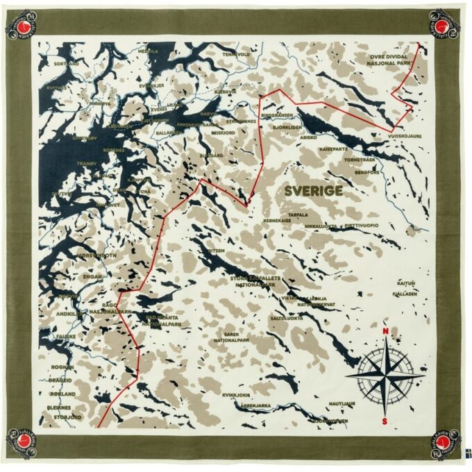 Švédská klasická mapa – šátek Švédská klasická mapa – šátek